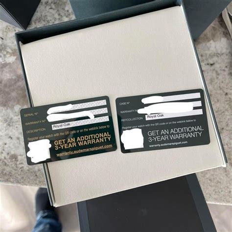 audemars piguet warranty card